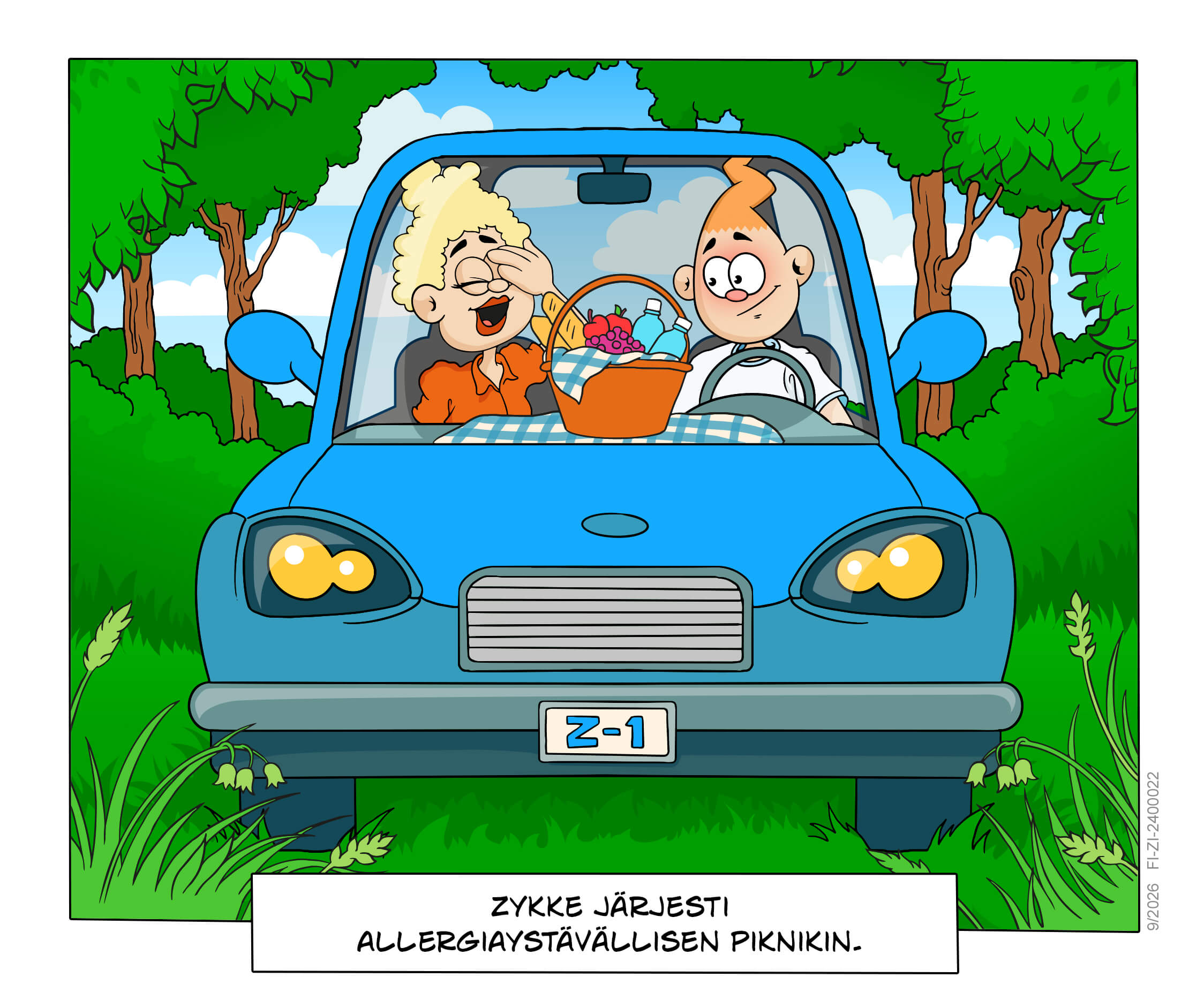 Zyrtec FI Zykke Comic -Zykke järjesti allergiaystävällisen piknikin